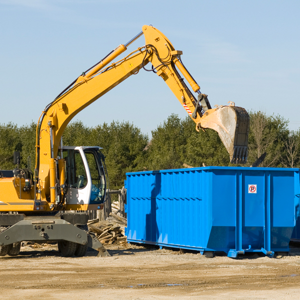 what size residential dumpster rentals are available in Guin